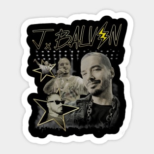 J Balvin Vintage Sticker